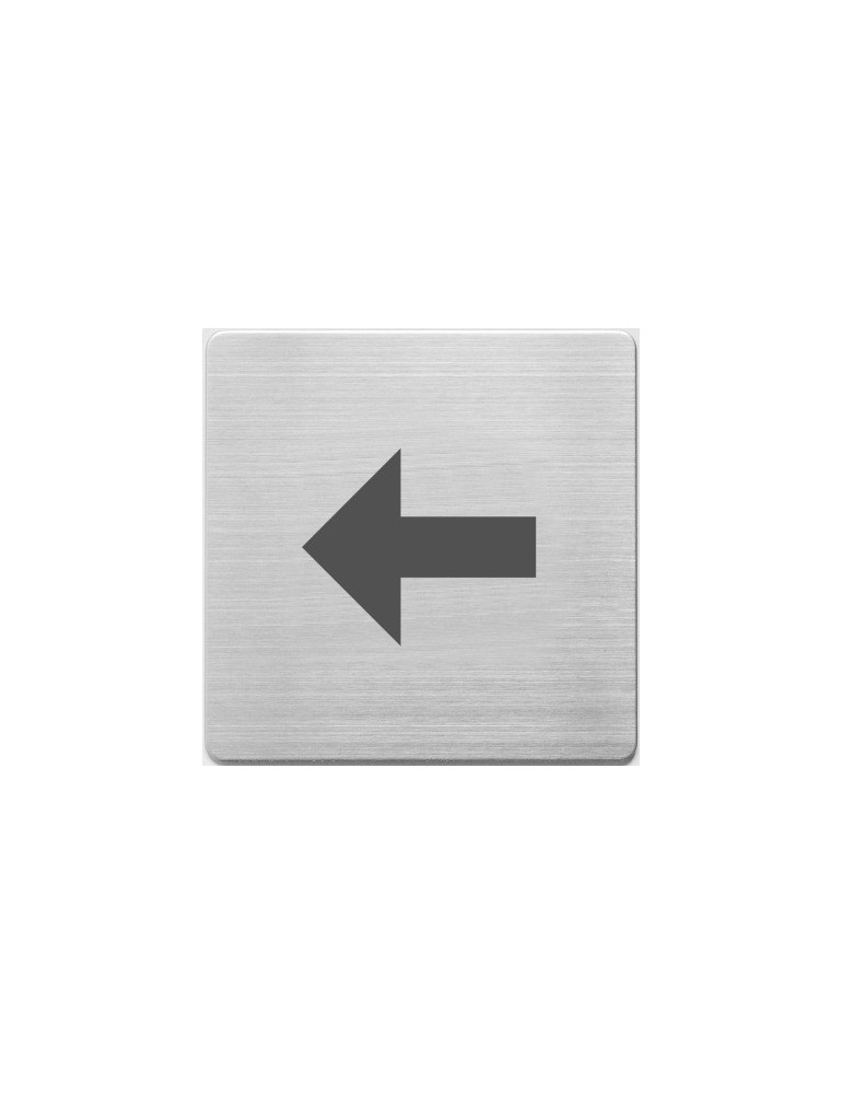 pictogram Alco RVS 90x90x1mm - pijl -