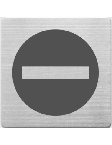 Pictogrammes en inox, Alco 90x90x1mm passage interdit