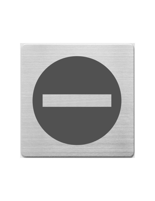 Pictogrammes en inox, Alco 90x90x1mm passage interdit