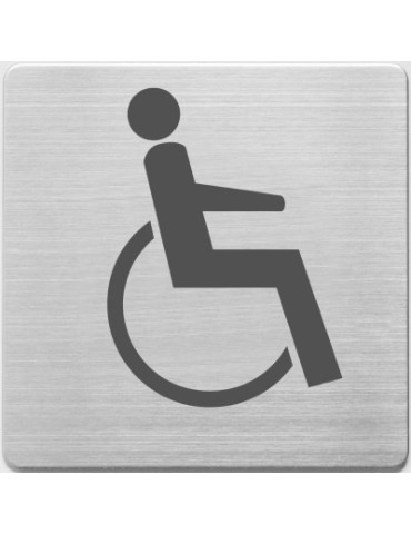 Pictogrammes en inox, Alco 90x90x1mm WC handicapé