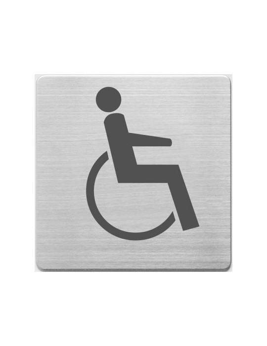 Pictogrammes en inox, Alco 90x90x1mm WC handicapé