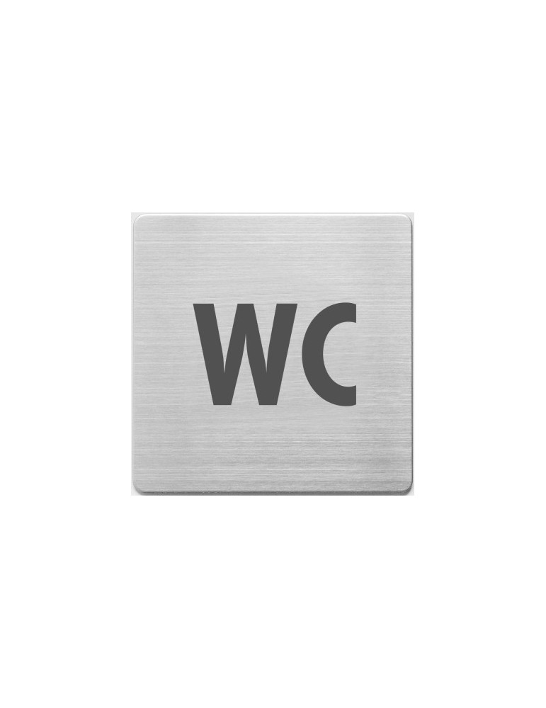 Pictogrammes en inox, Alco 90x90x1mm WC