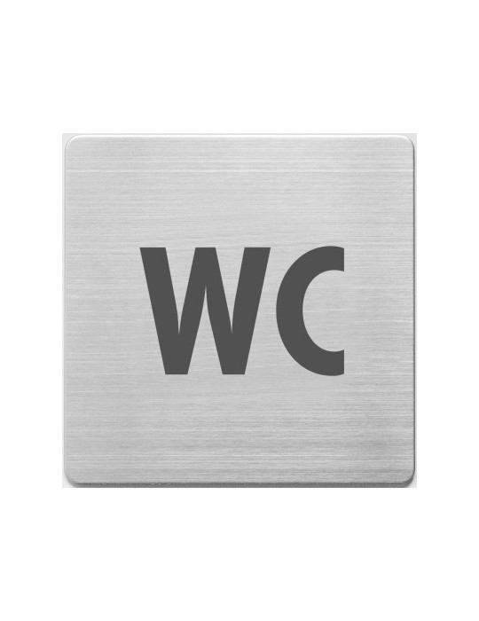 Pictogrammes en inox, Alco 90x90x1mm WC