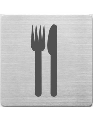 pictogram Alco RVS 90x90x1mm - restaurant -