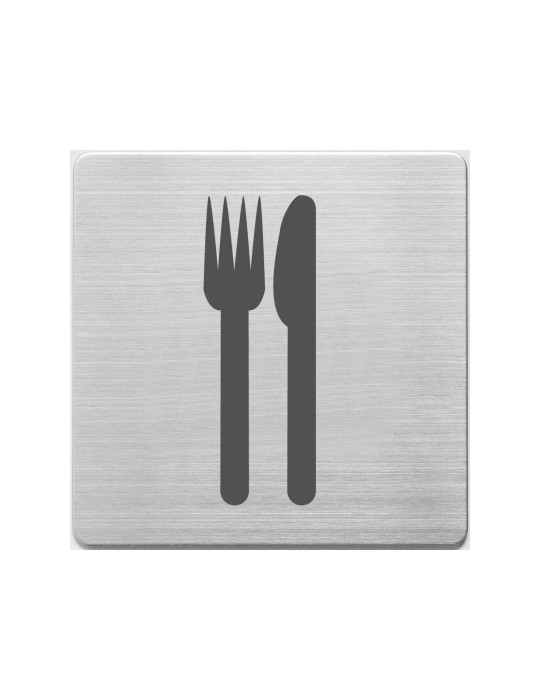 pictogram Alco RVS 90x90x1mm - restaurant -