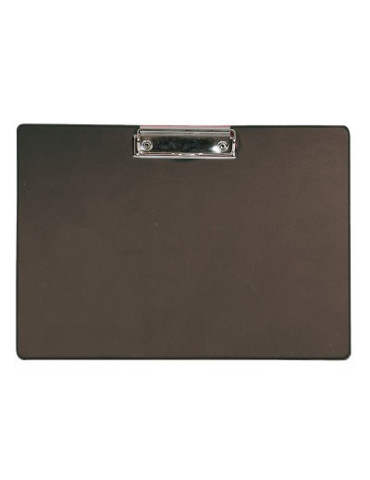 Plaque à pince Alco en carton recouvert de plastique, A4 noir, couché