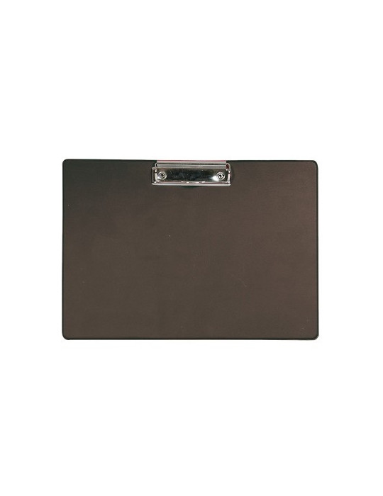 Plaque à pince Alco en carton recouvert de plastique, A4 noir, couché