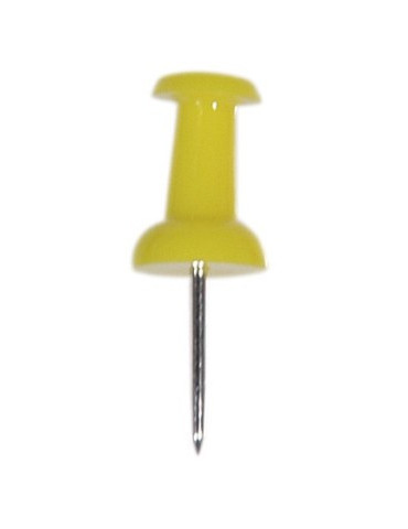 Push pins Alco jaune boîte 40 pièces