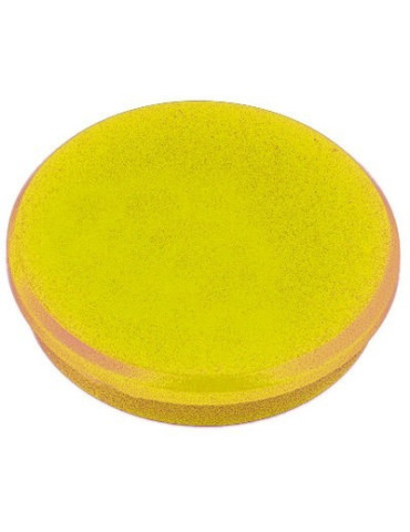 magneet Alco 32mm rond blister à 4 stuks geel