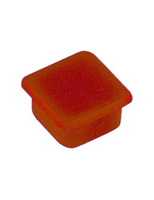 Aimant Alco 13x13mm rouge 10 pièces