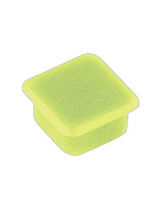 magneet Alco 13x13mm doos a 10 stuks geel