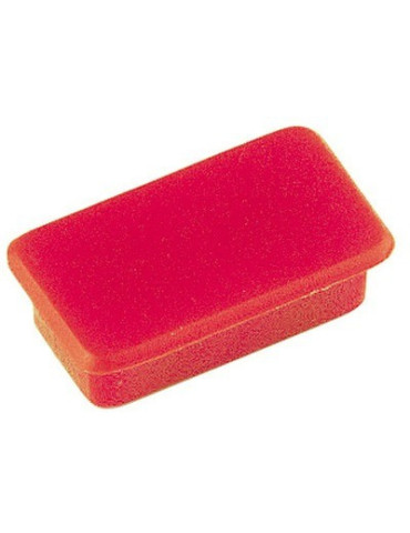 magneet Alco 13x24mm doos a 10 stuks rood