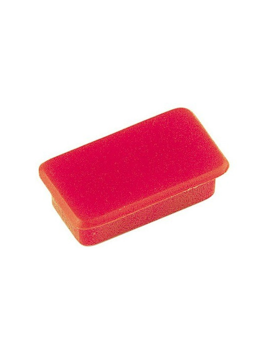 Aimant Alco 13x24mm rouge 10pièces