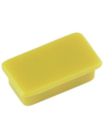 Aimant Alco 13x24mm jaune 10pièces