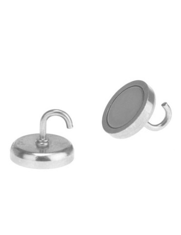 Aimant crochet Alco 47mm, force 15, blanc