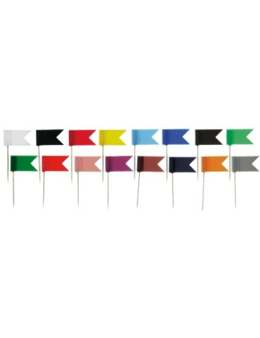 Drapeaux de marquage Alco boîte de 20 pièces blanc