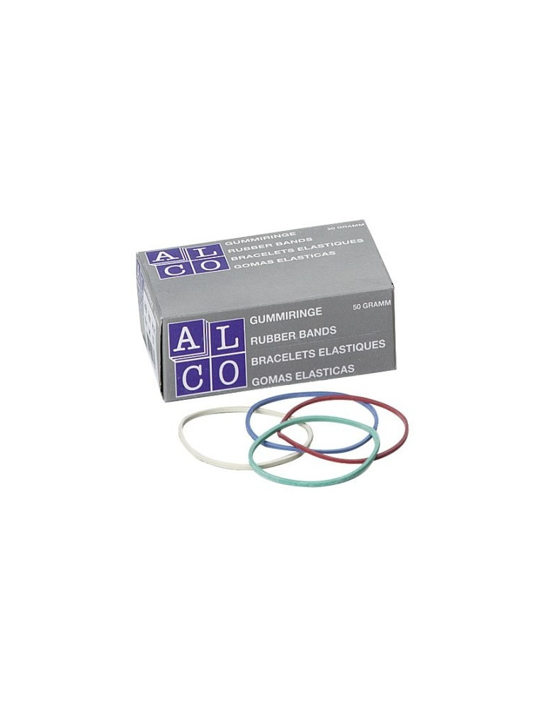 elastieken Alco 65mm 50 gram in doosje assorti