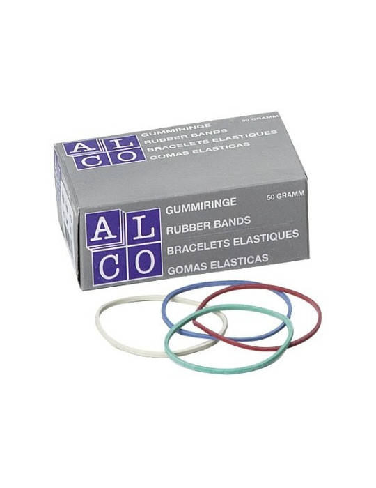 elastieken Alco 65mm 50 gram in doosje assorti