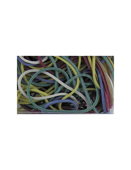 Élastiques Alco 65mm assorti boîte 50 gr.
