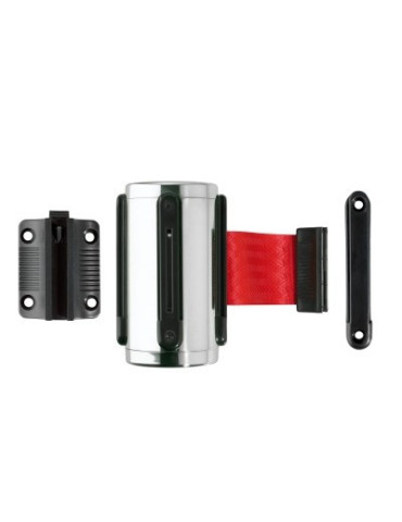 afzetlint Alco in wandcassette chroom, 4 wegsysteem