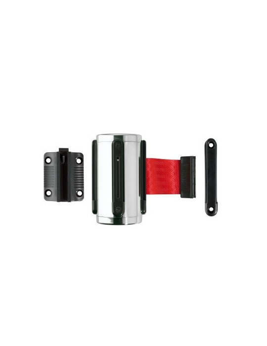 afzetlint Alco in wandcassette chroom, 4 wegsysteem