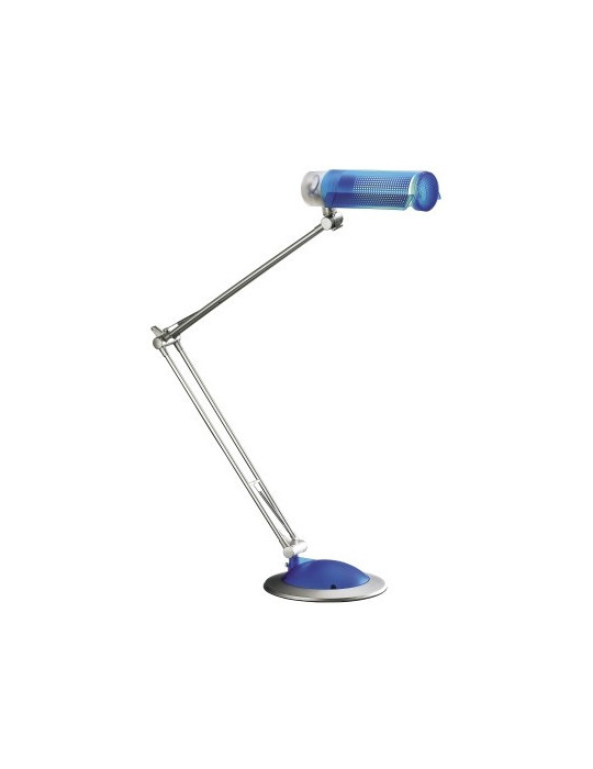 bureaulamp Alco DuLux EL220V 20W met draaibare voet, blauw
