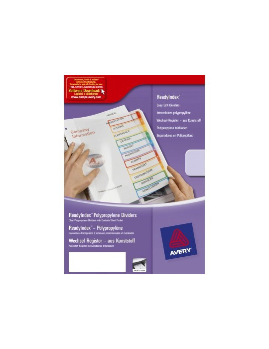*Tabblad Avery Ready Index 6 stuks