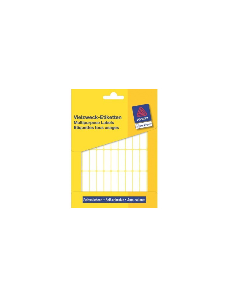 Etiquettes tous usages,blanches 32x10mm boîte 1144 pcs