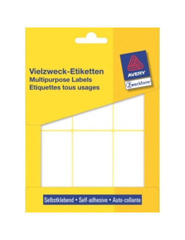 Etiquettes tous usages,blanches 76x39mm boîte 192 pcs