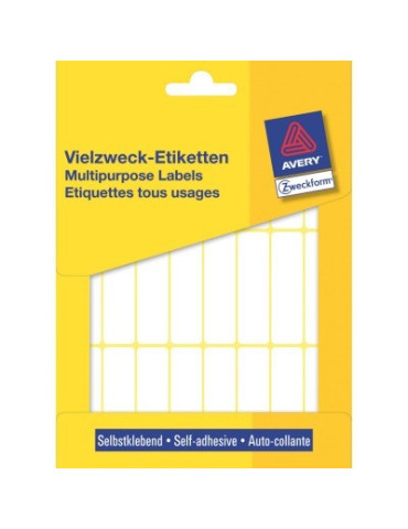 Etiquettes tous usages, blanches 50x14mm boîte 672 pcs