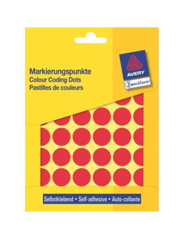 Pastilles Colorées rouges 18mm 22 flles, 48et. par flle