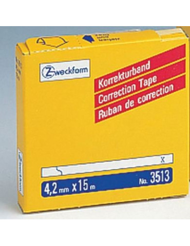 correctietape Zweckform wit permanent 4,2mmx15m