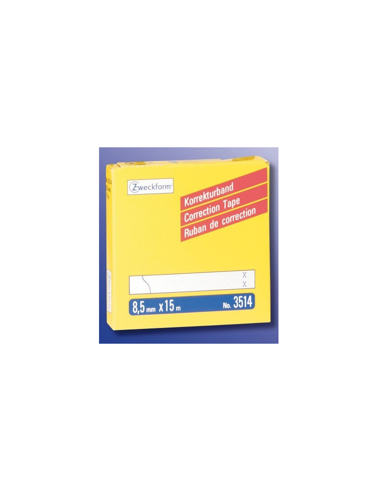 correctietape Zweckform wit permanent 8,5mmx15m