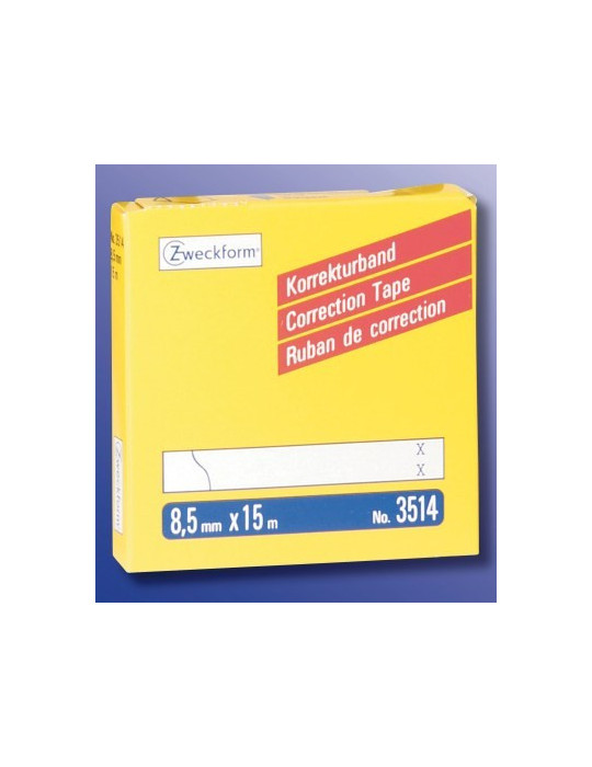 correctietape Zweckform wit permanent 8,5mmx15m