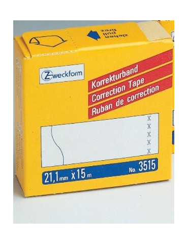 correctietape Zweckform wit permanent 21,1mmx15m