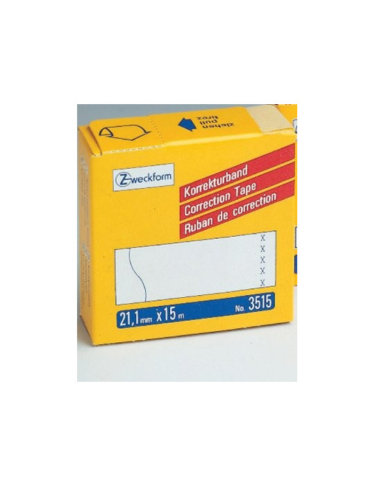 correctietape Zweckform wit permanent 21,1mmx15m