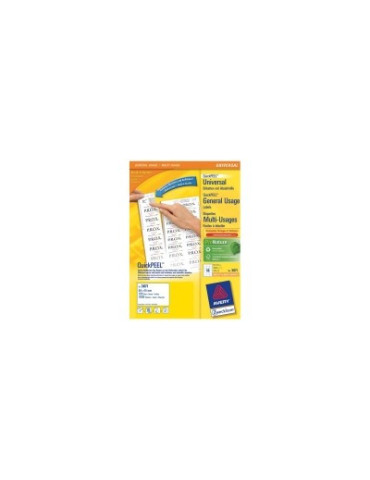*Etiket Avery ILK 64x45mm wit doos 100 vel 18 et. per vel