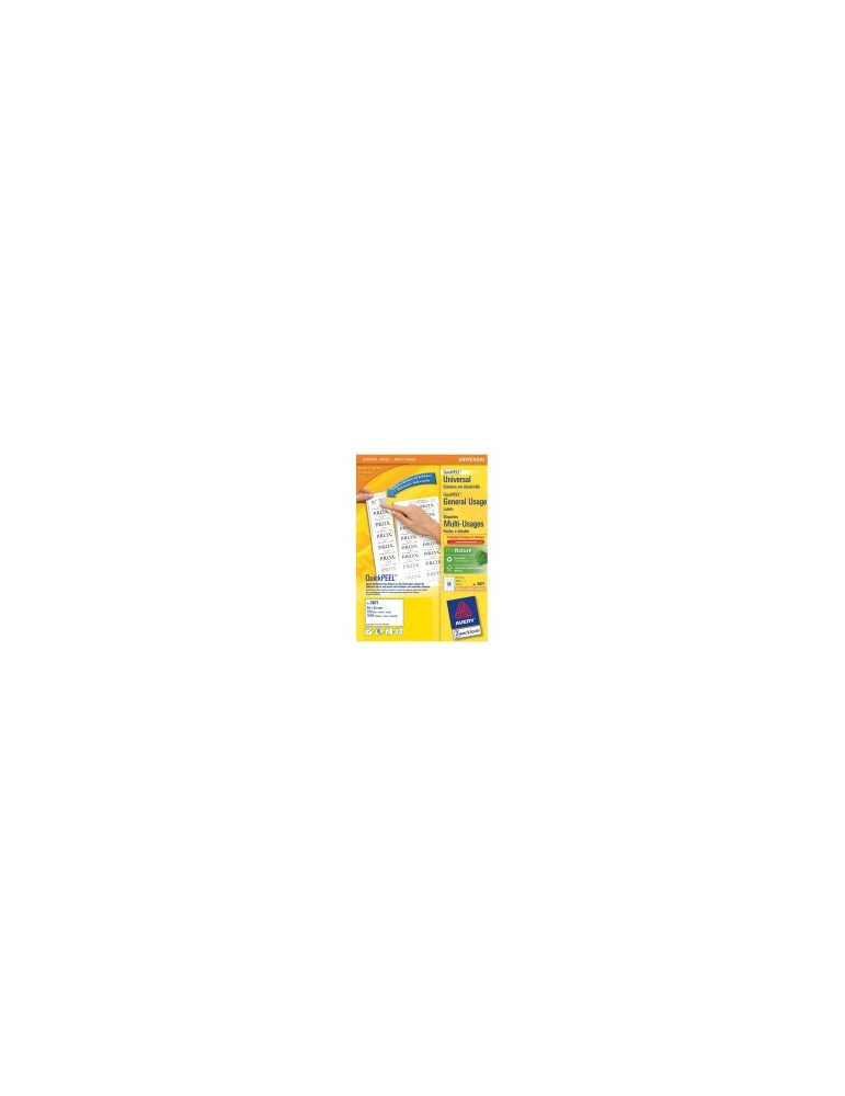 *Etiket Avery ILK 64x45mm wit doos 100 vel 18 et. per vel