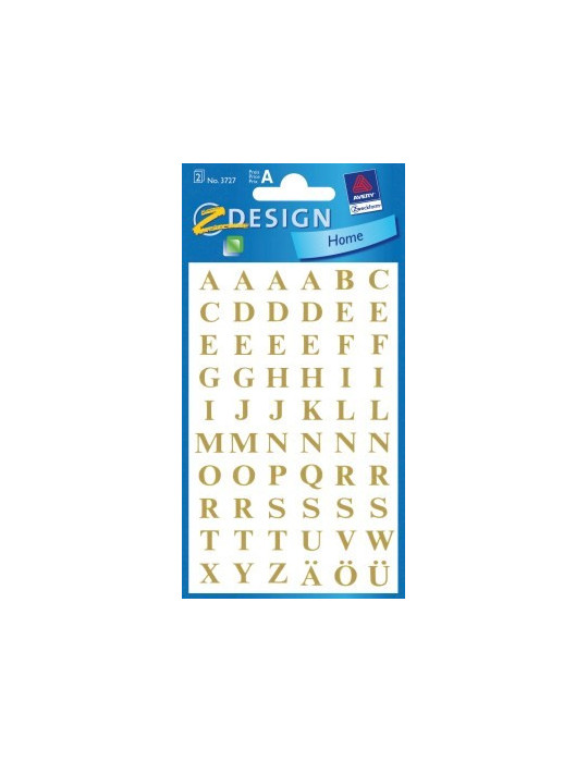 Letteretiket Z-design Home goud 2 vel