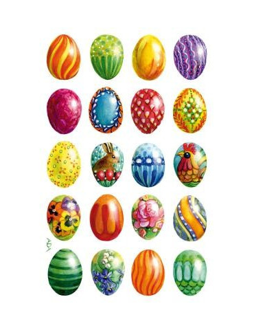 Étiquettes papier Z-design Creative 3 flles oeufs de Pâques