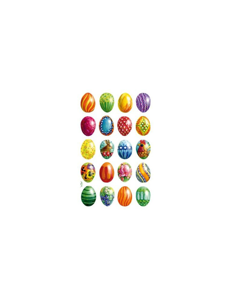 papieretiket Z-design Creative pakje a 3 vel paaseieren