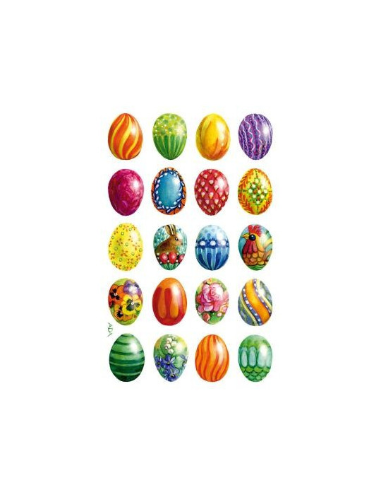 papieretiket Z-design Creative pakje a 3 vel paaseieren