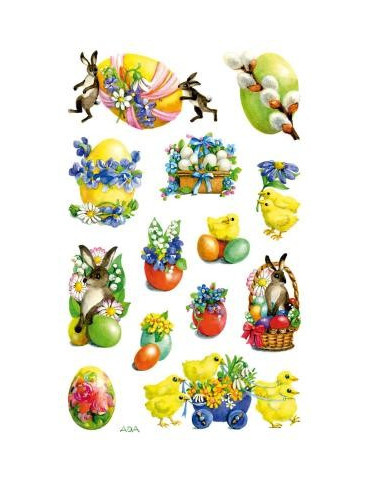 papieretiket Z-design Creative pakje a 3 vel Paashaas