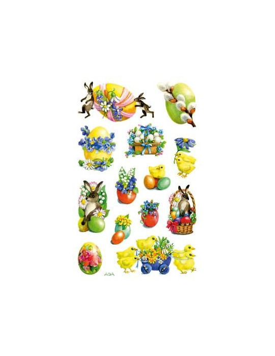 papieretiket Z-design Creative pakje a 3 vel Paashaas