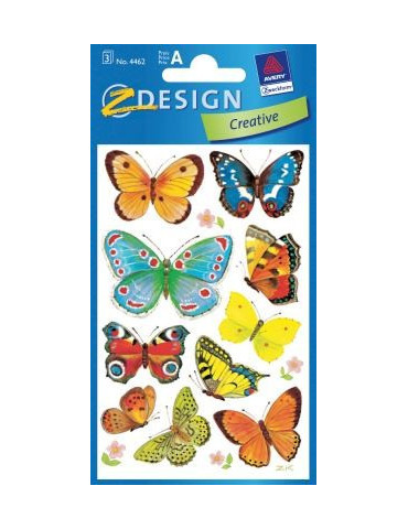 étiquette en papier Z-design Creative 3 feuilles coccinelles