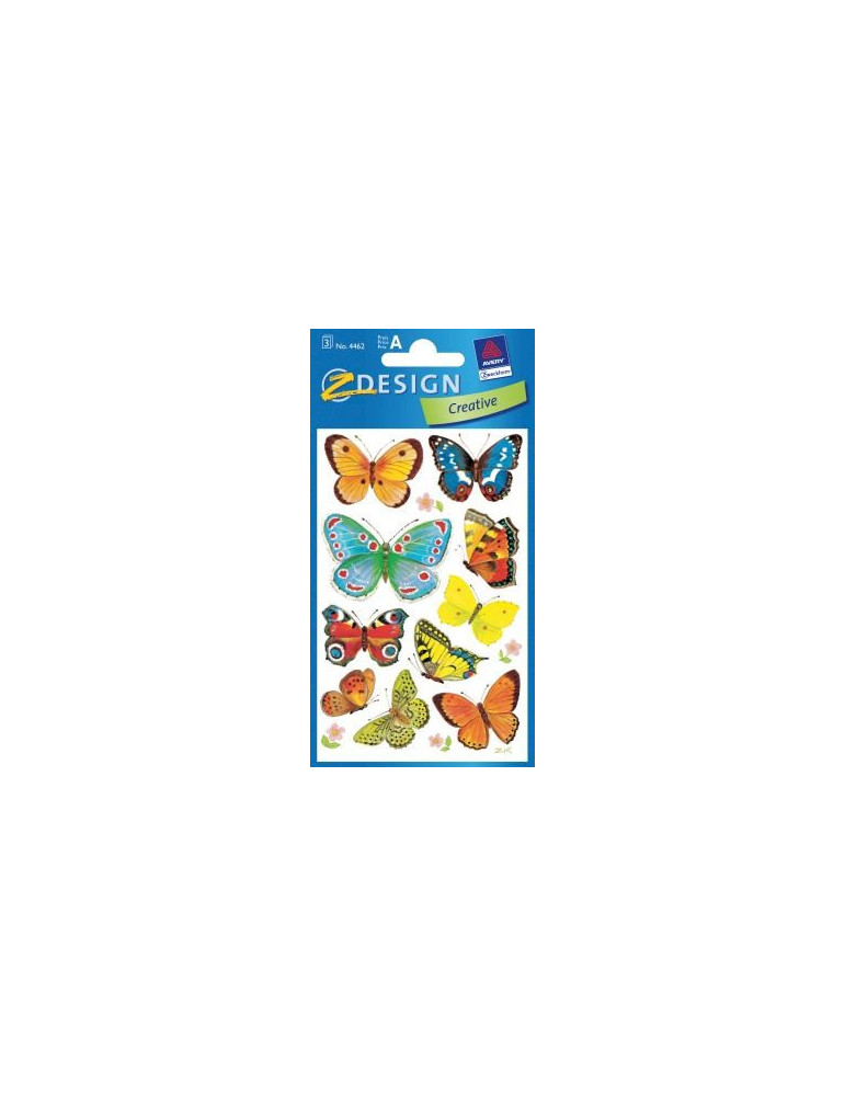 étiquette en papier Z-design Creative 3 feuilles coccinelles