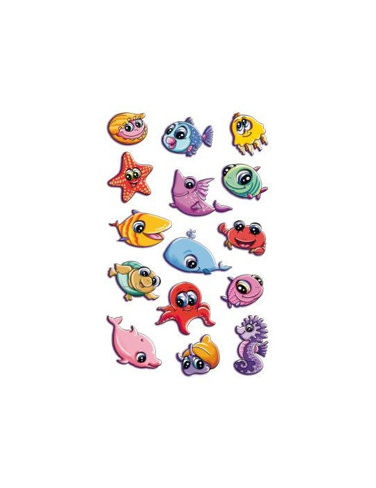 3D stickers Z-Design Kids pakje a 1 vel zeedieren