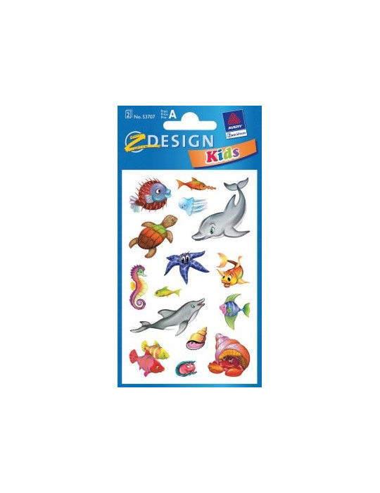 papieretiket Z-design Kids pakje a 2 vel zeedieren
