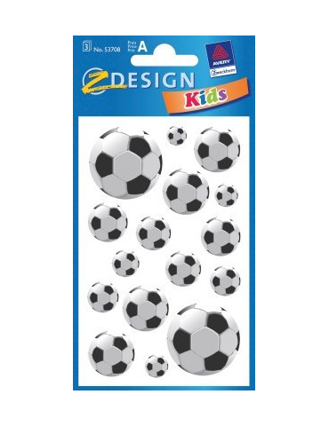 Étiquette en papier Z-design Kids 3 feuilles football