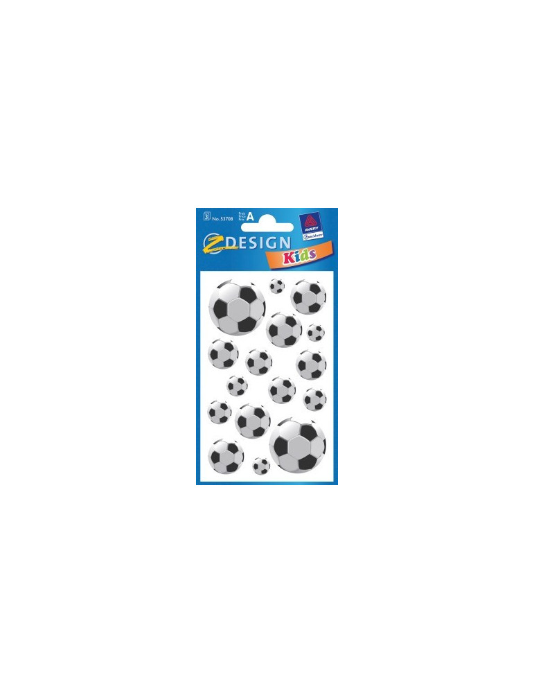 papieretiket Z-design Kids pakje a 3 vel voetbal